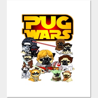 Pug Wars Posters and Art